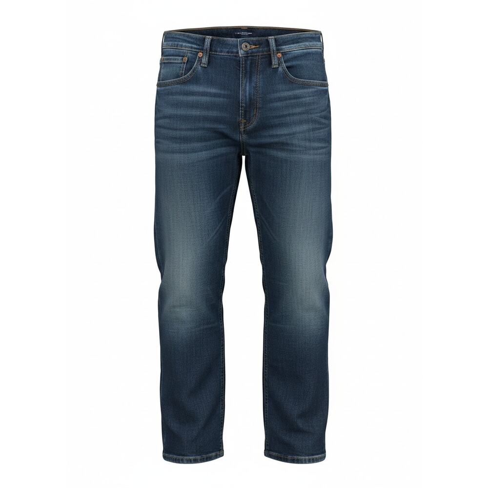 American Eagle Outfitters Men's Indigo Dark Blue Denim Jeans Relaxed Size 34X32